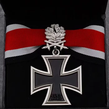 1PC Nemecko 1939 1813 Železný Kríž 4.8*4.8 cm Medaila S Diamond Dubový List Odznak S Zberateľskú Box A Potvrdenie
