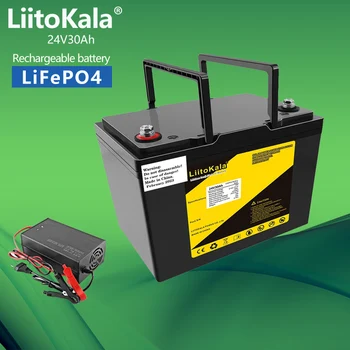 LiitoKala 24V 30Ah 40Ah lifepo4 batérie, Batérie Pre 8S 29.2 V RV Táborníci Golf Cart Off-Road Off-grid slnečný Vietor