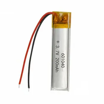 2/5/10/20 Ks 3,7 V 200mAh 601040 Lítium-Polymérová Ion Batéria 2,0 mm Konektor JST