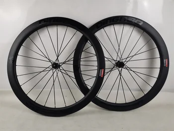 Karbónová kolesá, kotúčové brzdy UD matný OEM logo 700 C UD clincher bezdušové uhlíka wheelsset 38-50-60-80mm uhlíka rim