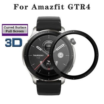 3D Zakrivené Mäkké PMMA Kompozitné Ochranných Pre Amazfit GTR4 GTR 4 Smartwatch Úplné Pokrytie Screen Protector Film Nie Sklo