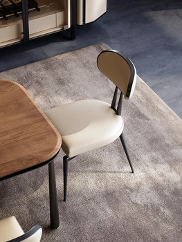 Svetlo Luxusné Jedálenské Stoličky Moderný Jednoduchý Bežné Stoličky Obývacia Izba Premium Jedálenský Stoličku Dizajnér Backchair