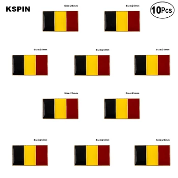 10pcs veľa Belgicko Klopě Pin Vlajka odznak Brošňa Kolíky Odznaky 10Pcs Veľa