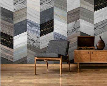 beibehang Vlastný moderný minimalistický priestorové geometrické kameň zrna drevo, papier peint zmes tapetu pozadia