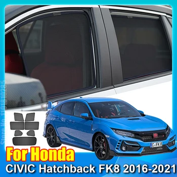 Pre Honda CIVIC Hatchback FK8 2016-2021 Auto Okno Slnečník Predné Sklo Auto Opony slnečník Clonu Čistý Oka
