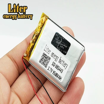 1/2/4Pcs 603443 3,7 V 950mah Lítium-polymérová Nabíjateľná Batéria s Ochranou Rada Pre Bluetooth GSP Digitálne Produkty