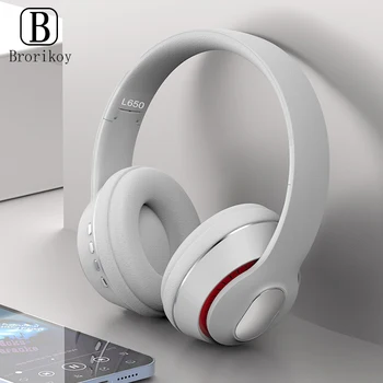 Bezdrôtová Bluetooth Slúchadlá Veľké Slúchadlá 9D Priestorový Zvuk Skladacia Basy Headsetu Cez Ucho Prilba s Mic pre Hudobné Hra Darček