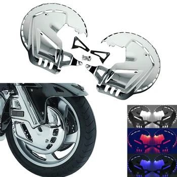 Motocykle LED Chrome Disku Rotora W/LED Kruhu Ohňa Brzdy Zahŕňa Svetlo Na Honda GL1800 Goldwing 2001-2014 F6B roky 2013-2015