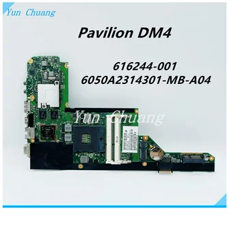 616244-001 608203-001 Pre HP Pavilion DM4 DM4-1000 Prenosný počítač Doske HM55 pamäte DDR3 512MB GPU 6050A2314301-MB-A04 doske