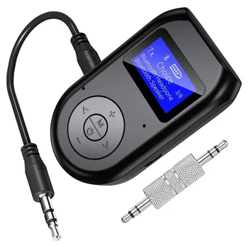 4-V-1, Bluetooth, Vysielač, Prijímač, Nízku Latenciu Bezdrôtová 5.0 Audio AUX Adaptér pre Auto/Home Stereo Systém