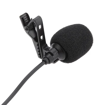 Mini Mikrofónu s priemerom 3,5 mm, Kovové Mono Mikrofón Lavaliere Klip s Golier Klip pre Lound Reproduktorov Počítača PC Mikrofón s Anti-noise