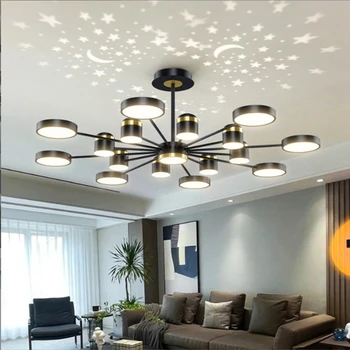 Moderné Spálne Luster Módne Hviezdne Nebo Inteligentné LED Obývacia Jedáleň Štúdia Stropné Svietidlo Stručný Výzdobu Lampy