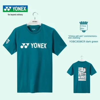 Tenis t-shirt zápas Yonex tričko oblečenie rýchle suché bedminton šport Jersey top