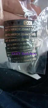 Na Nikkor AF-S 35mm 1:1.8 G Štítku Objektív Fotoaparátu na Opravu Časť