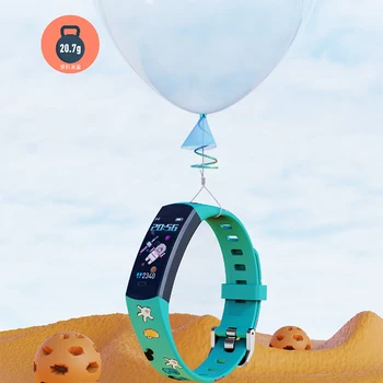 farebné svetlo hmotnosti Smart band Náramok pre Deti Krvný Tlak Kyslíka Telesnej Teploty Deti Smart hodinky, Budík