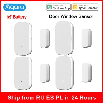 Aqara Dvere, Okno, Senzor Zigbee Bezdrôtové Pripojenie Mini Smart Senzor Dverí Pracovať S Aqara Bránou Mi Domov HomeKit APP