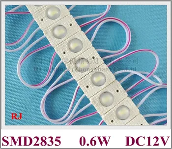 vstrekovanie LED modul na čítanie svetlo pre prihlásenie channel list s objektívom pixel modul DC12V 1led 0,6 W SMD2835 25mm*15 mm*6 mm