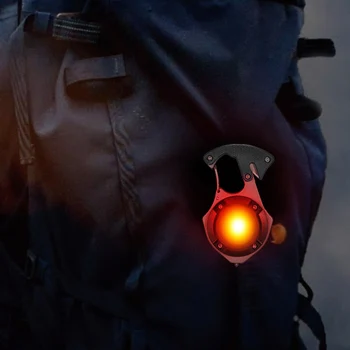 Multi-funkčné COB LED Svietidlo Nabíjateľné Keychain Camping Núdzové Svetlo