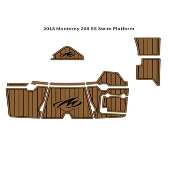 2018 Monterey 268 SS Plávať Platformu Krok Pad Loď EVA Pena Faux Týk Palube Poschodí Podklad Samolepiace SeaDek Gatorstep Štýl