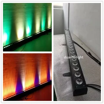 12lot indoor ip20 stenu umývanie led bar pixel efekt led dot pásy umývanie lýra 18x18w rgbwa uv led bar