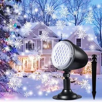 Vodotesný LED Snowflake Projektor Svetlá Vonkajšie Vianočné Ozdoby na Vianočné，Dovolenku, Domov，Strany，Záhrada a Terasa Dekorácie