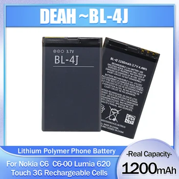 BL-4J BL 4J BL4J 3,7 V 1200mAh Nabíjateľné Lítiové Batérie Telefónu Nokia C6 C6-00 C600 Lumia 620 Touch 3G Výmenu Buniek