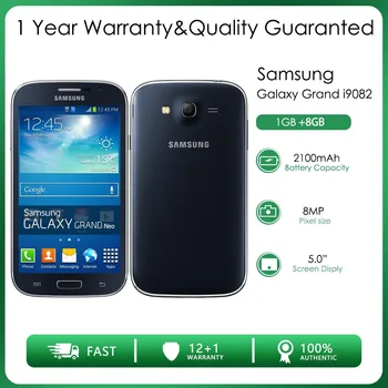 Pôvodné Odomknutý Samsung Galaxy Grand i9082 3G Dual SIM 1 GB RAM, 8 gb ROM 8MP 5.0
