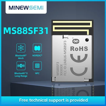 MinewSemi Bluetooth Nízku Energetickú nRF52840 Oka MS88SFB31 Ble Modul s CE, FCC BQB Certifikácia