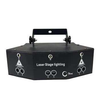 6 Oko Fáze Svetlá Diaľkové Ovládanie Laserový Projektor Led Strobo Lampa Zvuk Strana Svetla Dekorácie Nočný Klub, Disko