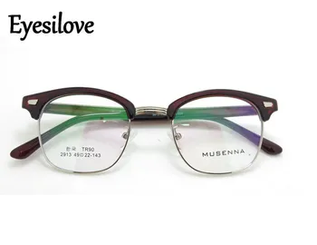 Eyesilove vintage acetát full-rim optické rámy TR90 okuliare rámy pre ženy predpis krátkozrakosť okuliare