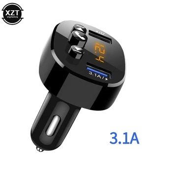 3.1 QC3.0 Rýchlu Nabíjačku USB Bezdrôtové pripojenie Súpravy do Auta FM modulátor Audio Hudba Mp3 Prehrávač, Telefón, Handsfree Carkit