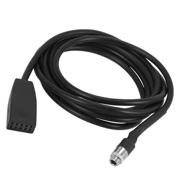 Vysoko Kvalitné Čierna 10 Pin (3,5 mm) pätica Auto, USB, AUX IN Kábel Adaptéra Pre E39 E53 BM54 X5 E46