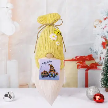 Gnome Ornament Vynikajúce Anti-obaľovanie Kvet Dizajn Lete Dodanie Trpaslík Ornament Bee Deň Trpaslík Bábika