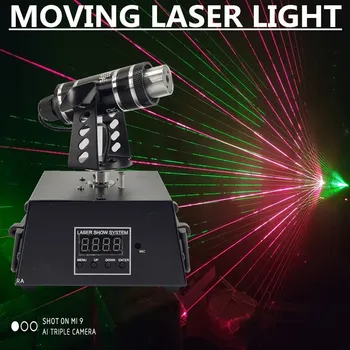 Pohyblivé hlavy laserové svetlo R/G laserové svetlo, dot matrix efekt disco svetlo profesionálne stage DJ vybavenie