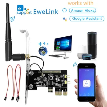 Ewelink Bezdrôtový WiFi Smart Switch Počítač Diaľkové Napájanie Regulátora Rada Pre Zapnutie/Vypnutie Počítača pre Amazon echo Ifttt
