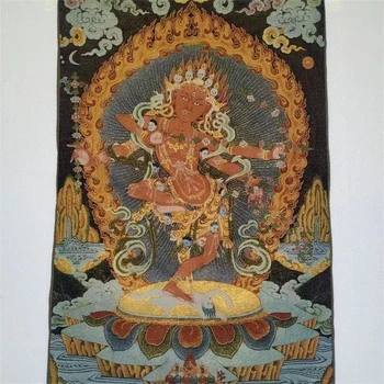 Thangka, vyšívané brocade, maľovanie, Buddha Matka Bódhisattva, Magila Zhun, vynikajúce domáce dekorácie, sľubný