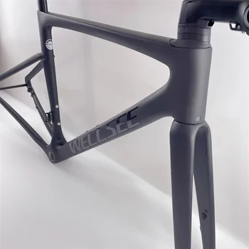 Vysoká kvalita najľahší karbónový rám cestný bicykel, závitové BB pre Nosenie oboch Di2 a Mechanické skupiny cestných bicyklov uhlíka frameset