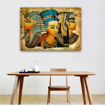 Vintage Egyptský Faraón Obrázky Z Vlastných Fotografických Jeden Panel Tlač Dropshipping Plátno Na Stenu Umenie Výtlačkov Domáce Dekorácie