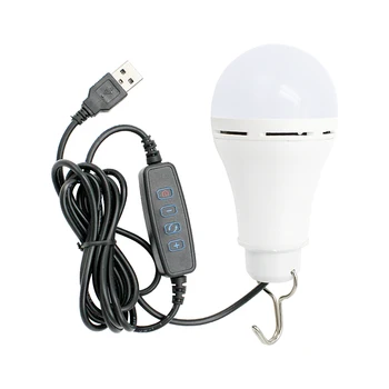 Tri Farby, USB LED Lampa Vonkajšie Prenosné Visí Nočné Svetlo Stmievateľné Svete Žiarovka Pre Kempovanie Turistika Rybársky Stan