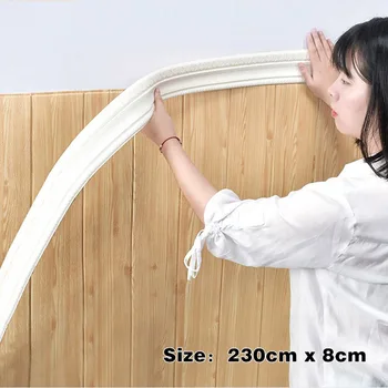 10PCS 2.3 m * 8 cm Sokel line wall vložiť 3D stenu prilepiť samolepiace linka, TV joj