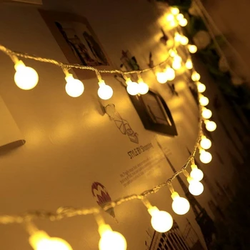 Horúce 3M 6M 10M Víla Garland LED Loptu String Svetlá Vodotesný pre Vianočný Stromček Svadobné Domov Výzdobu Napájaný z Batérií