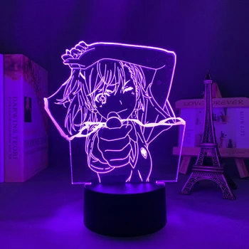 3d Led Lampa Anime Určité Vedecké Railgun Misaka Mikoto Obrázok pre Spálne Dekoratívne Nočného Darček k Narodeninám Nočné Svetlo