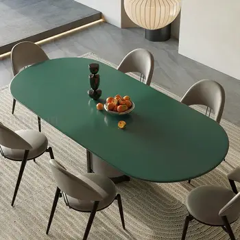 Jednoduchý Kuchynský Stôl Lesklý Pečenie Lak Ploche Stabilné Uhlíkovej Ocele, Rám z masívu Pier esstischefurnituresGY50CZ