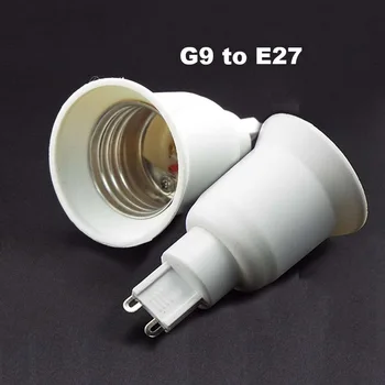 G9 na E27 Pätica Base Halogénové CFL Svetla, Žiarovky Lampy Adaptér Converter Držiteľ Trvalé Osvetlenie Príslušenstvo objímky Prevodníky