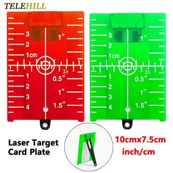 Palec/cm Laserový Cieľ Karty Doska 10cmx7.5cm Pre Zelené/Červené Laserové Úrovni trámový Kríž Line Lasery Reflexné Magnetické Dosky Príslušenstvo