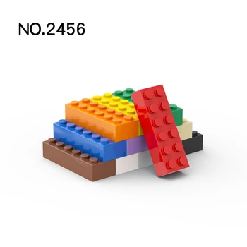 10Pcs/veľa 2456 MOC Tehál 2 x 6 Kompatibilné 44237 Montuje DIY Stavebné Bloky Súčastí Modelu Nastaviť Deti Vzdelávania Hračky Pre Deti,