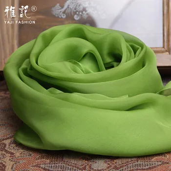 Prirodzený hodvábny šál mäkké elegantný zelený žena farbou Hangču 100% hodváb šatku, šál dlhý šál jar, jeseň, zima leto