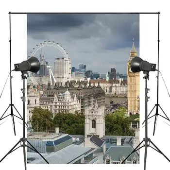 5x7ft London Eye Fotografie Pozadí Westminster Palace Pozadie Európskeho téma Fotografie Studio Pozadie Rekvizity Stenu