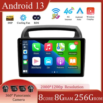 Chladiaci Ventilátor Android 13 Na Kia Carnival VQ 2006 - 2014, Auto Rádio Multimediálny Prehrávač Videa Navigáciu Stereo GPS DSP IPS Carplay
