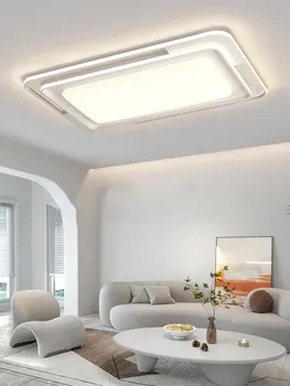 2023 Biele Led Stropné Lampy, Obývacia Izba, Spálňa Štúdia Domov Moderné Obdĺžnik Svetlé Luster Osvetlenie S Diaľkovým ovládaním